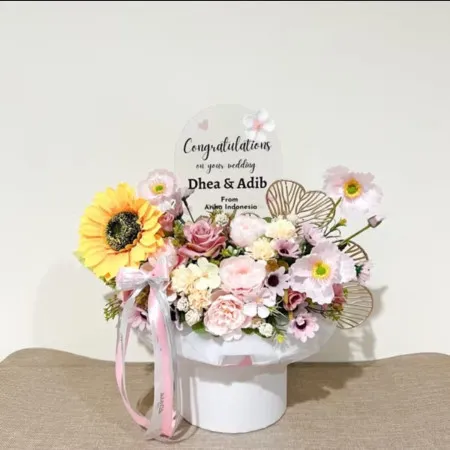 Bloom Box Akrilik Ucapan Wedding Banyuwangi